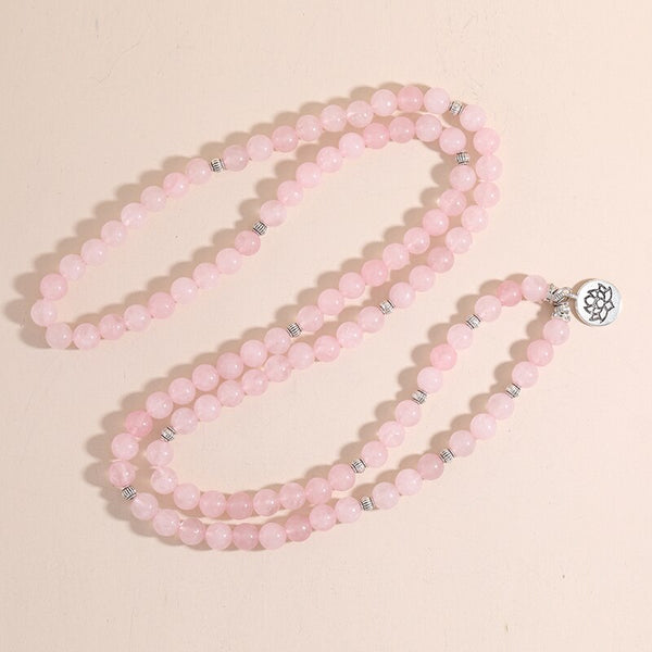 Pink Rose Quartz Prayer Beads-ToShay.org