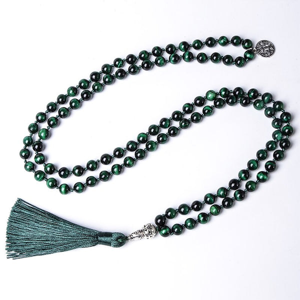 Green Tiger Eye Mala Beads-ToShay.org