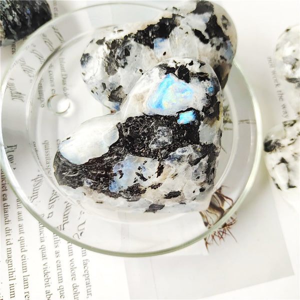 Blue Moonstone Crystal Heart-ToShay.org
