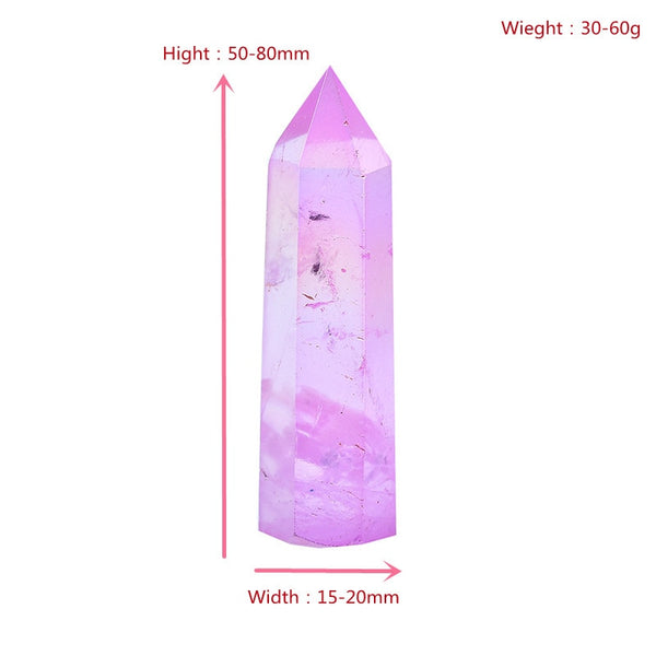 Purple Aura Crystal Point-ToShay.org