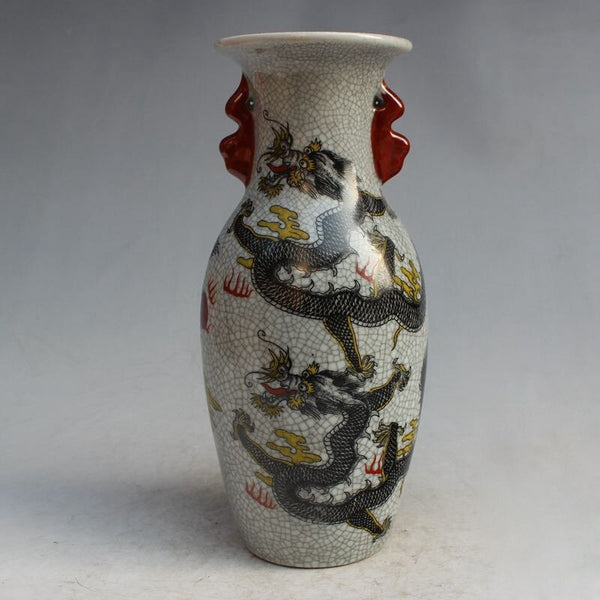 Jingdezhen Dragon Vase-ToShay.org
