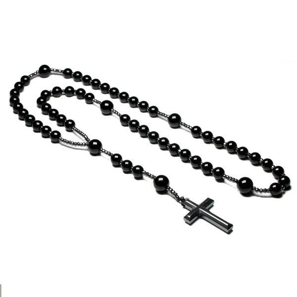 Black Onyx Rosary Beads-ToShay.org