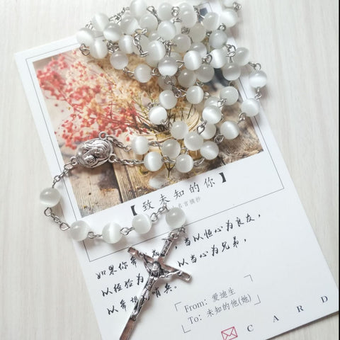 White Opal Rosary-ToShay.org