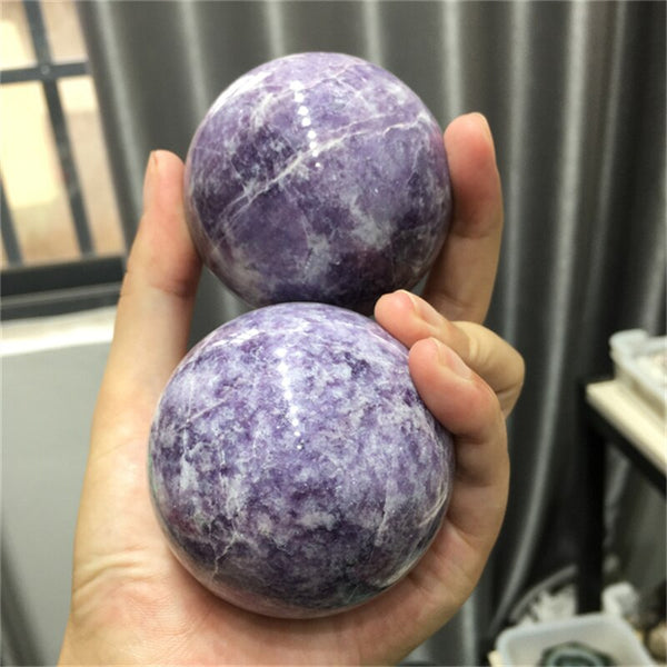 Purple Mica Stone Ball-ToShay.org