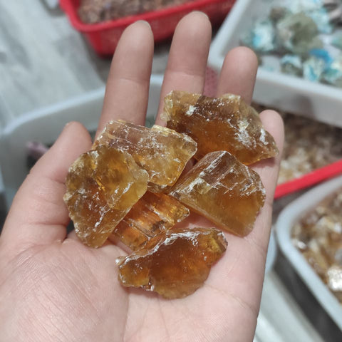 Orange Amber Calcite Stones-ToShay.org