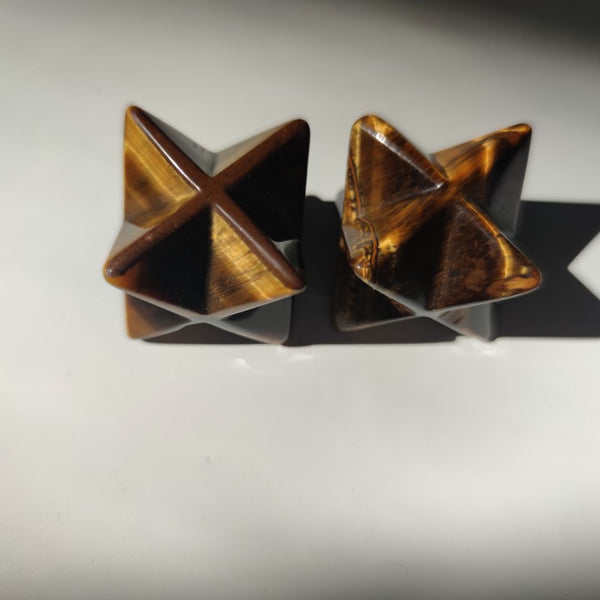 Yellow Tiger Eye Merkaba Star-ToShay.org