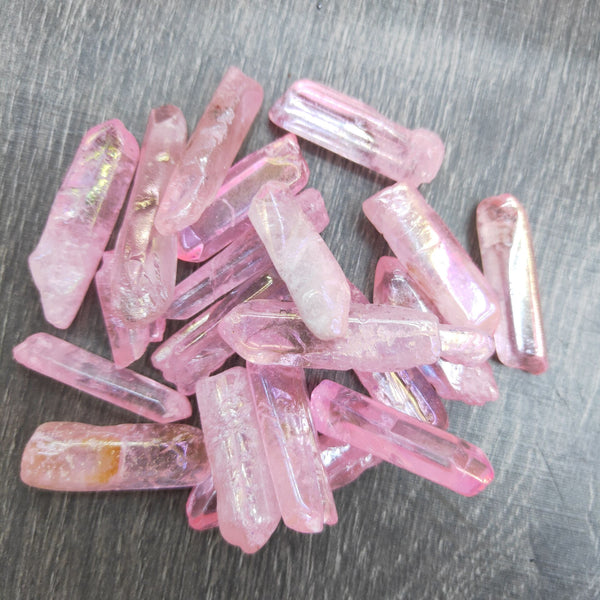 Pink Aura Crystal Chips-ToShay.org