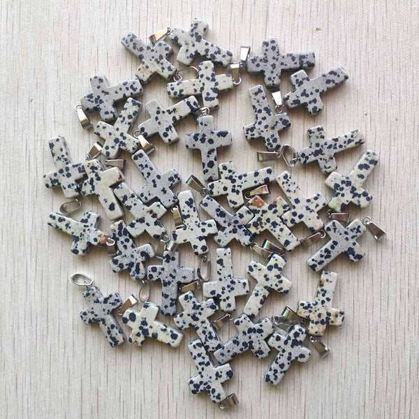 Mixed Crystal Cross Pendants-ToShay.org