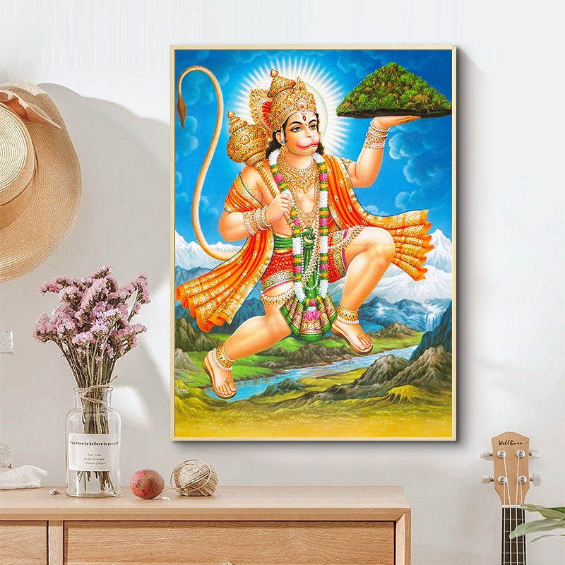 Indian Monkey God Wall Art-ToShay.org