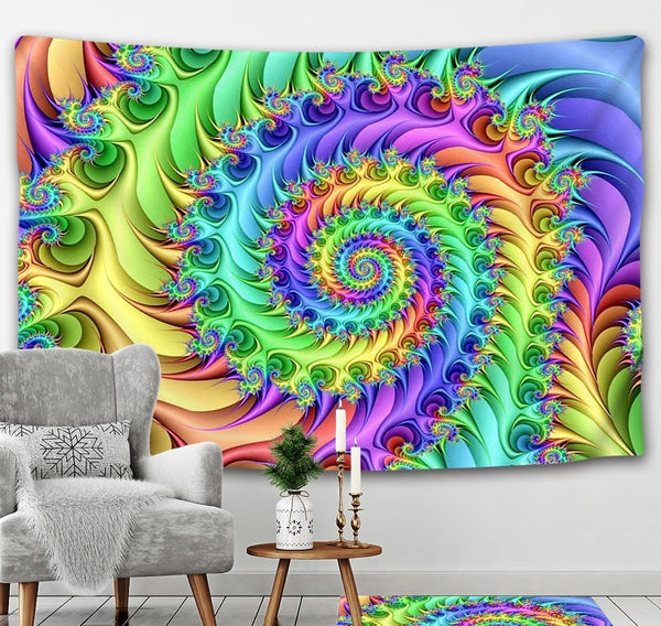 Mandala Swirl Art Tapestry-ToShay.org