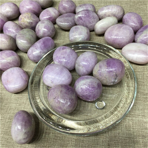 Purple Kunzite Tumbled Stones-ToShay.org