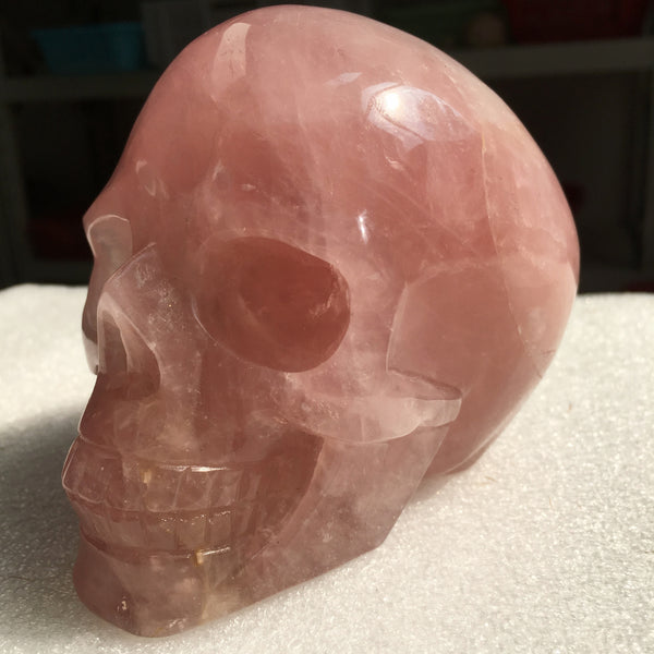 Pink Rose Quartz Skull-ToShay.org