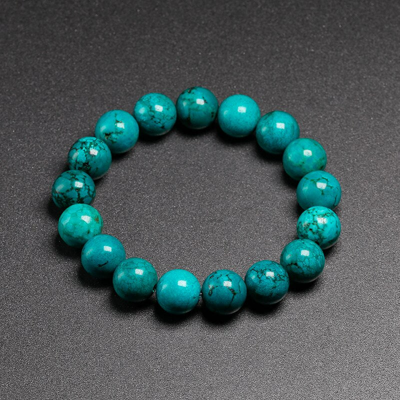 Blue Turquoise Bead Bracelet-ToShay.org
