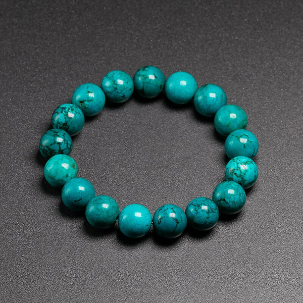 Blue Turquoise Bead Bracelet-ToShay.org