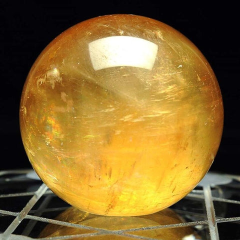 Yellow Calcite Quartz Ball-ToShay.org
