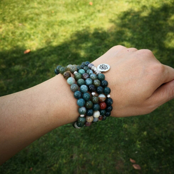 Green Onyx Bead Bracelet-ToShay.org