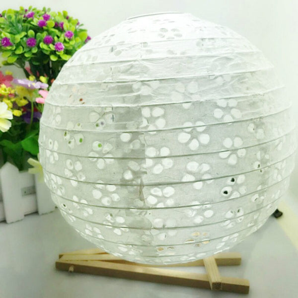 White Lace Paper Lantern-ToShay.org