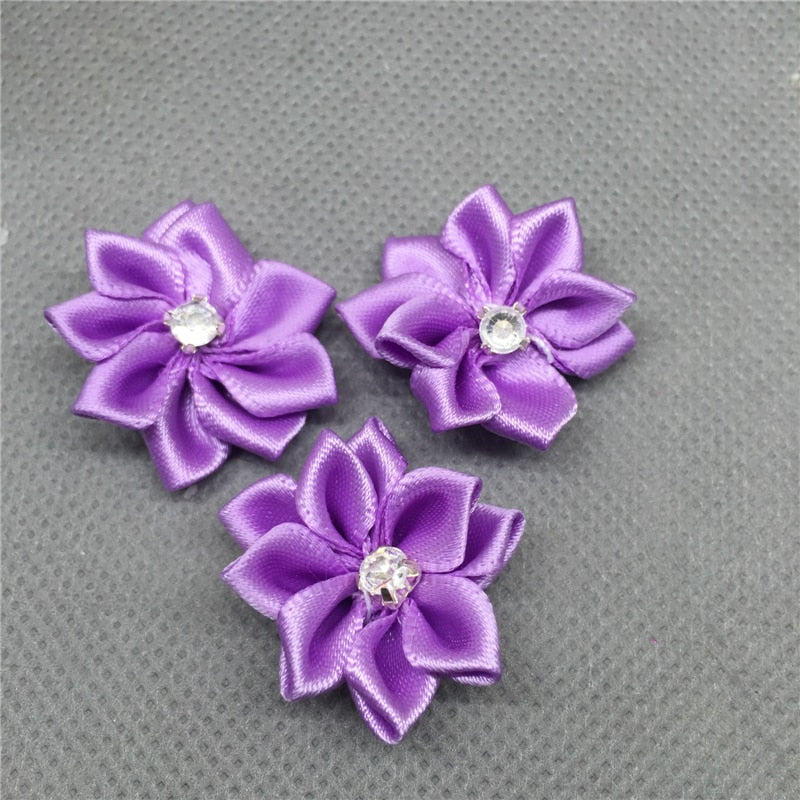 Satin Ribbon Flower-ToShay.org