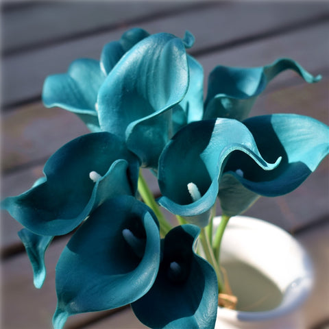 Teal Calla Lilies-ToShay.org