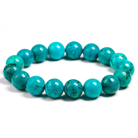 Blue Turquoise Bead Bracelet-ToShay.org