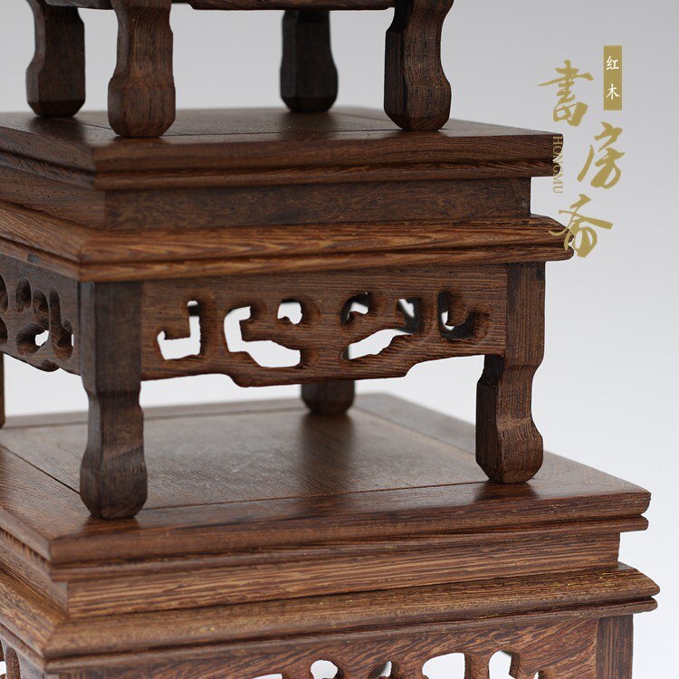 Redwood Pedestal Stand-ToShay.org
