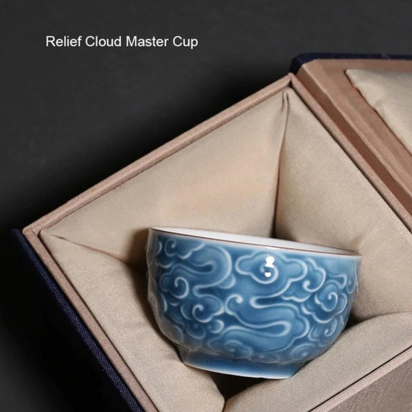 Glazed Ceramic Cloud Teacups-ToShay.org