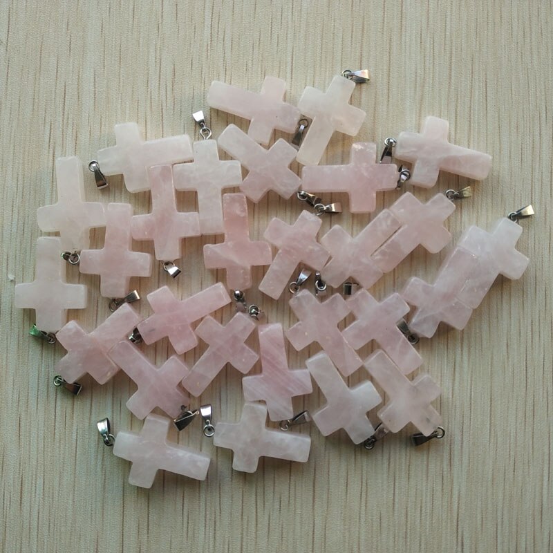 Mixed Crystal Cross Pendants-ToShay.org