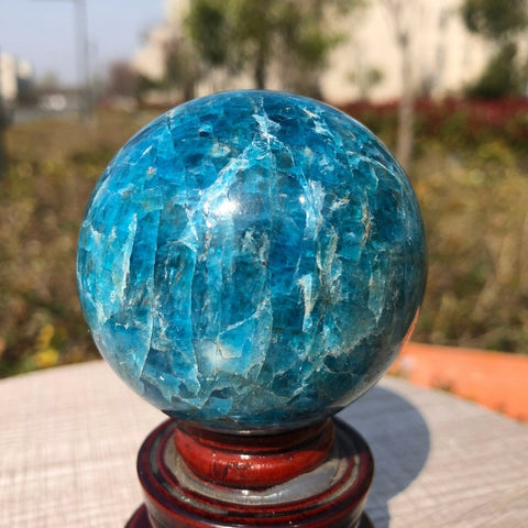 Blue Apatite Ball-ToShay.org