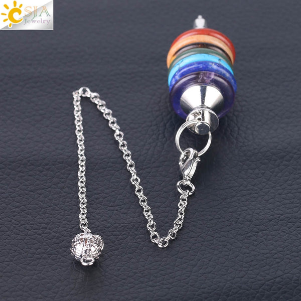 Chakra Rainbow Dowsing Pendulum-ToShay.org