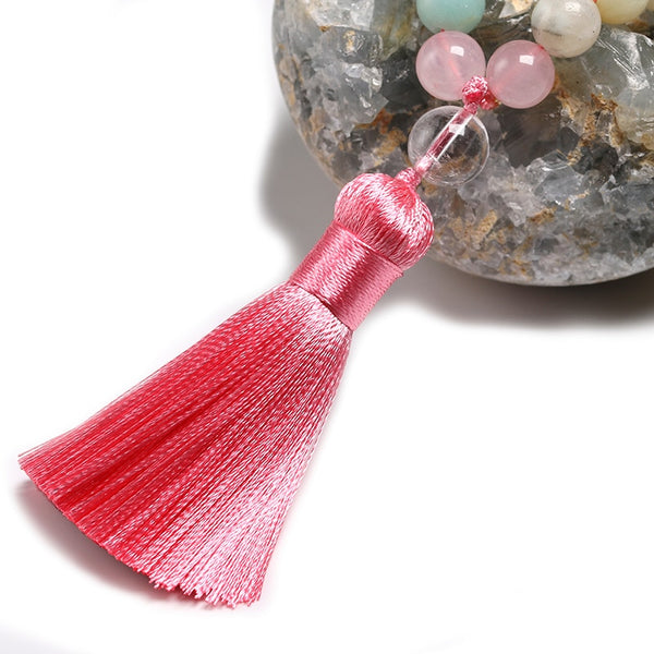 Pink Rhodochrosite Prayer Beads-ToShay.org