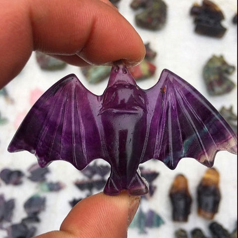 Purple Fluorite Bats-ToShay.org