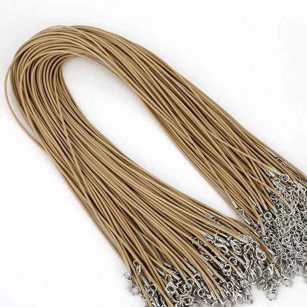 Waxed Cord Rope Necklace-ToShay.org