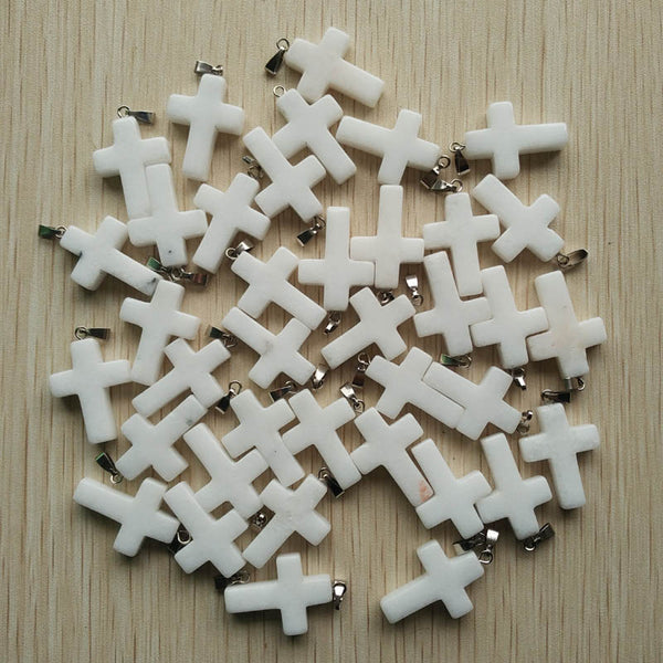 Mixed Crystal Cross Pendants-ToShay.org