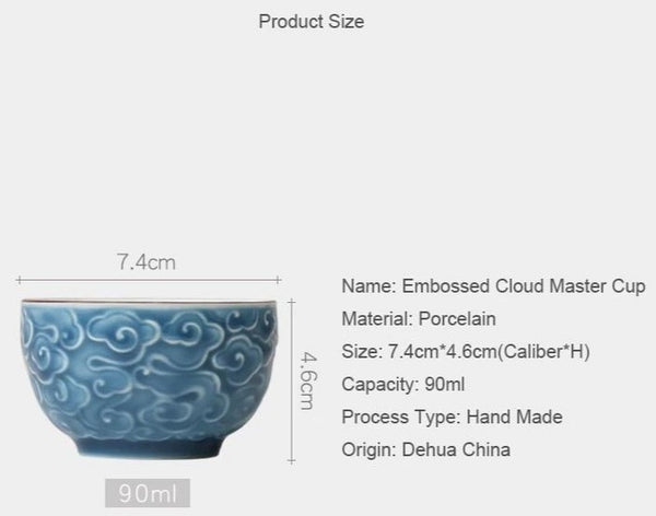 Glazed Ceramic Cloud Teacups-ToShay.org