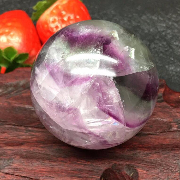 Purple Fluorite Quartz Ball-ToShay.org