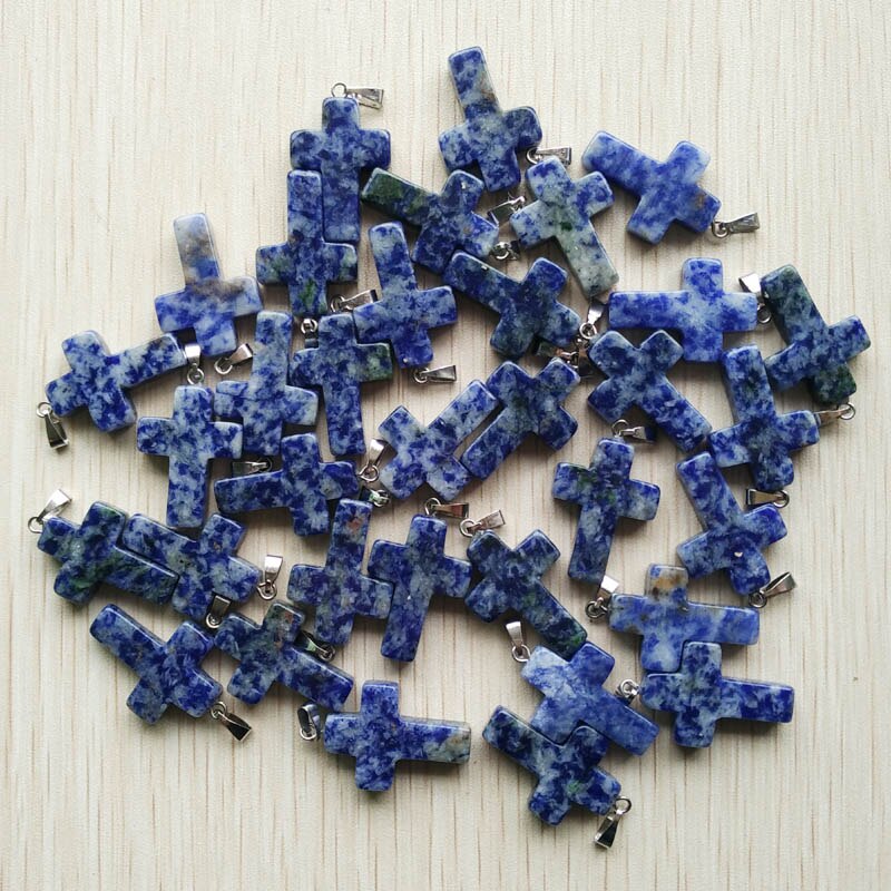 Mixed Crystal Cross Pendants-ToShay.org
