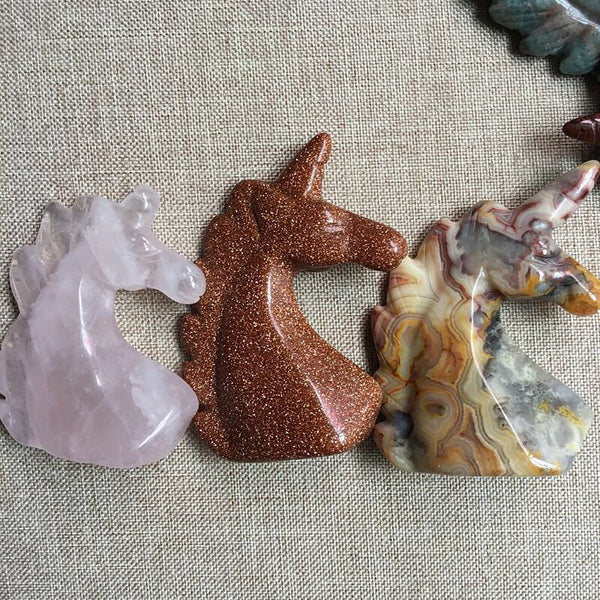 Mixed Gemstone Unicorn Heads-ToShay.org
