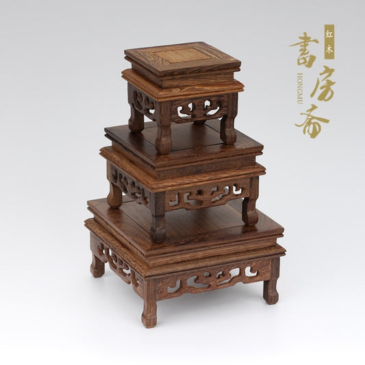 Redwood Pedestal Stand-ToShay.org