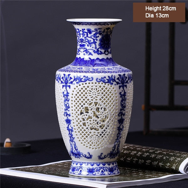 Jingdezhen Ceramic Hollow Vase-ToShay.org
