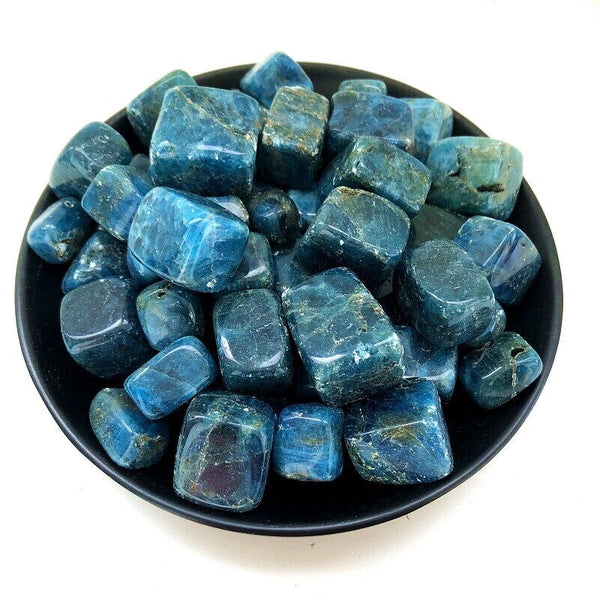 Blue Apatite Cube Stones-ToShay.org