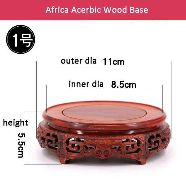 Red Acerbic Wood Pierced Base-ToShay.org