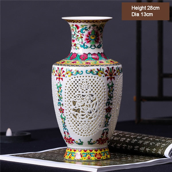 Jingdezhen Ceramic Hollow Vase-ToShay.org