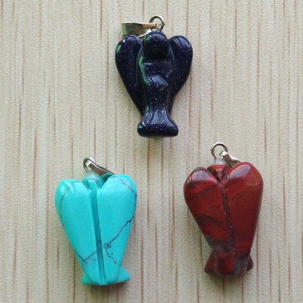 Mixed Crystal Angel Pendants-ToShay.org