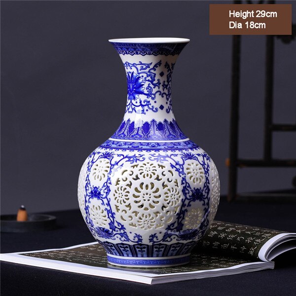 Jingdezhen Ceramic Hollow Vase-ToShay.org