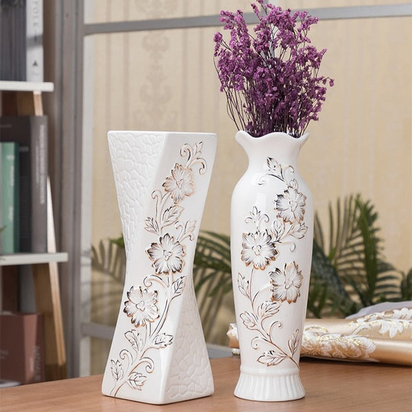 White Porcelain Vase-ToShay.org