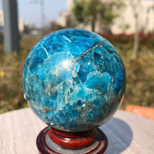 Blue Apatite Ball-ToShay.org