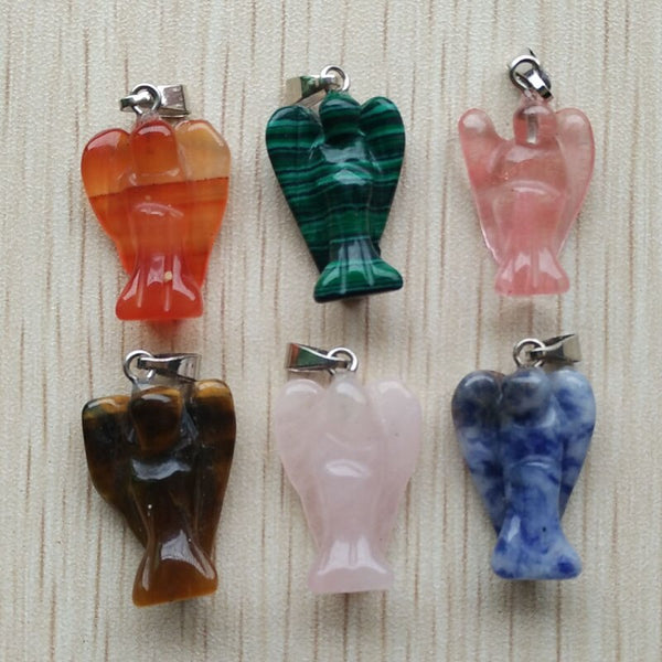 Mixed Crystal Angel Pendants-ToShay.org