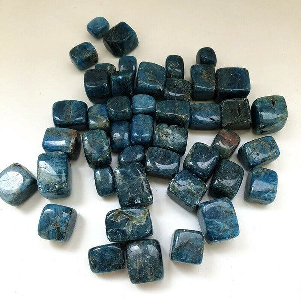 Blue Apatite Cube Stones-ToShay.org