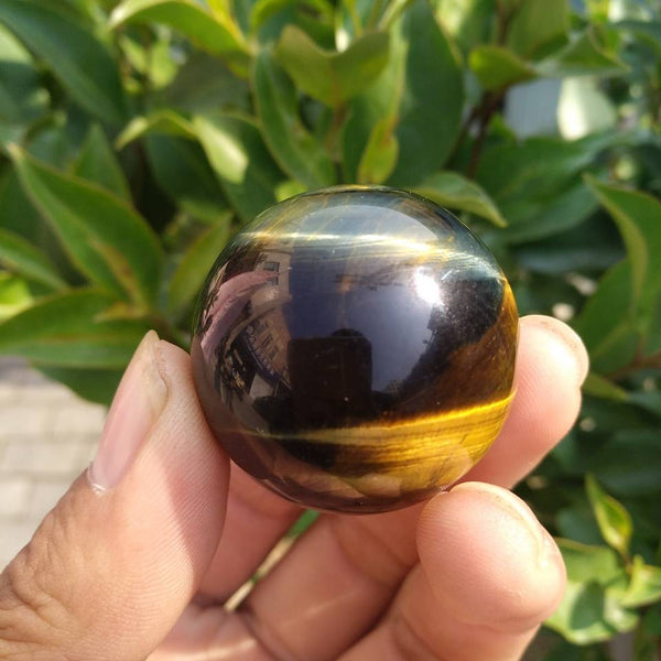 Blue Gold Tiger Eye Ball-ToShay.org