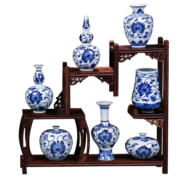 Blue and White Jingdezhen Vases-ToShay.org